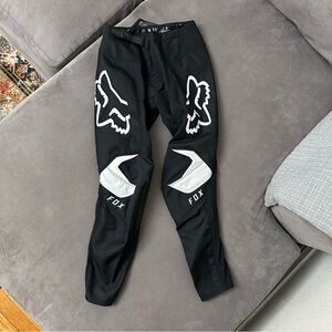 Fox Racing 180 MX Racing Pants 10-26 Black & White Brand Motocross Biker Gear